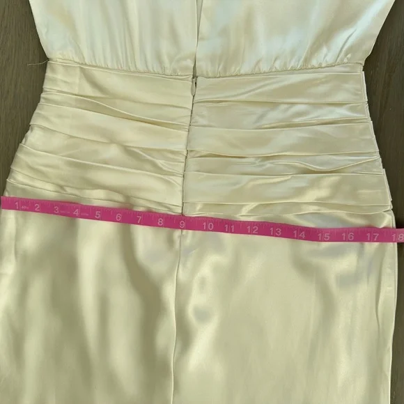 Reformation ESMEE White Ivory Silk Maxi Dress Wedding Long Sleeve with Tags - 2 - Picture 12 of 13